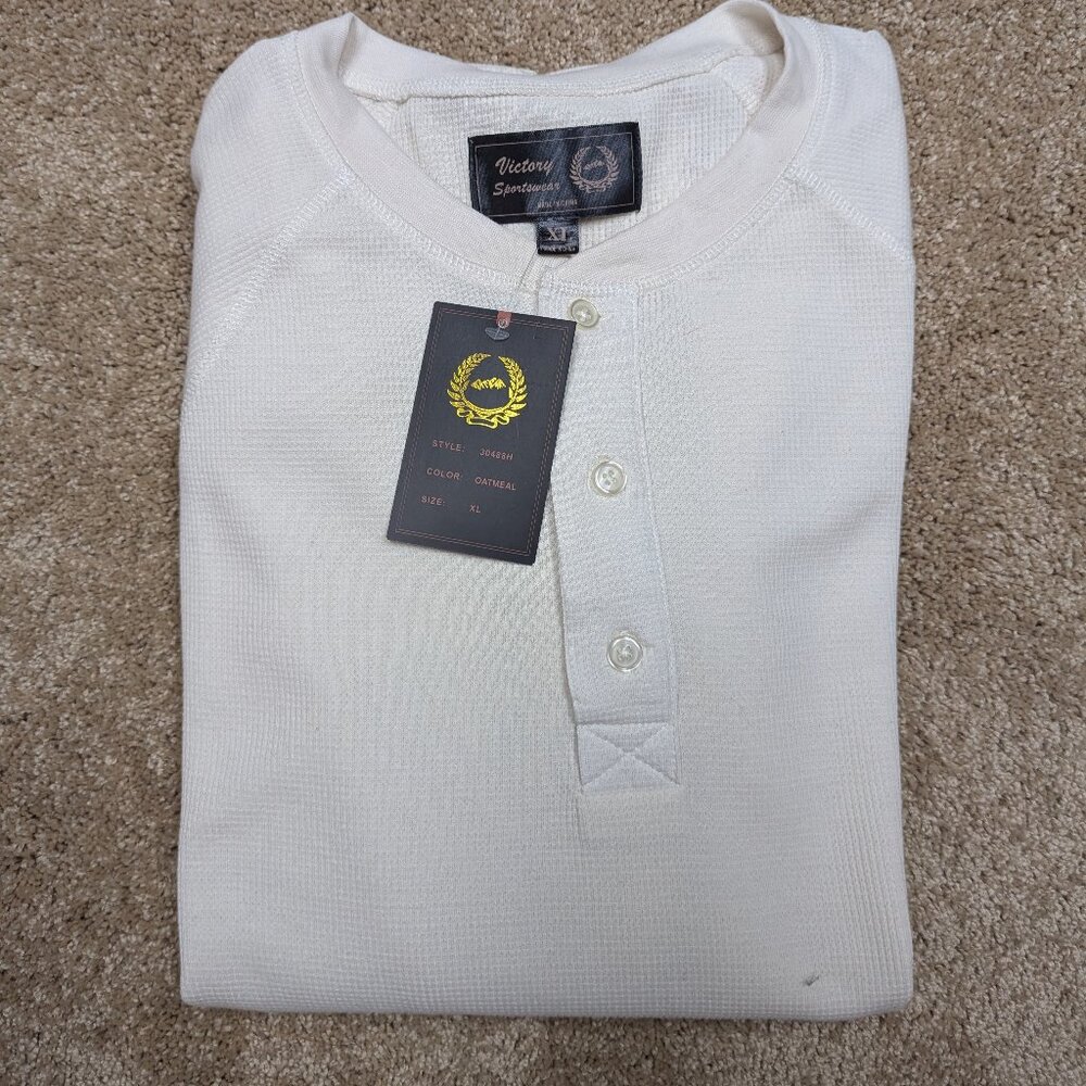 NWT Victory Sportswear Men's Long-Sleeve Thermal, XL